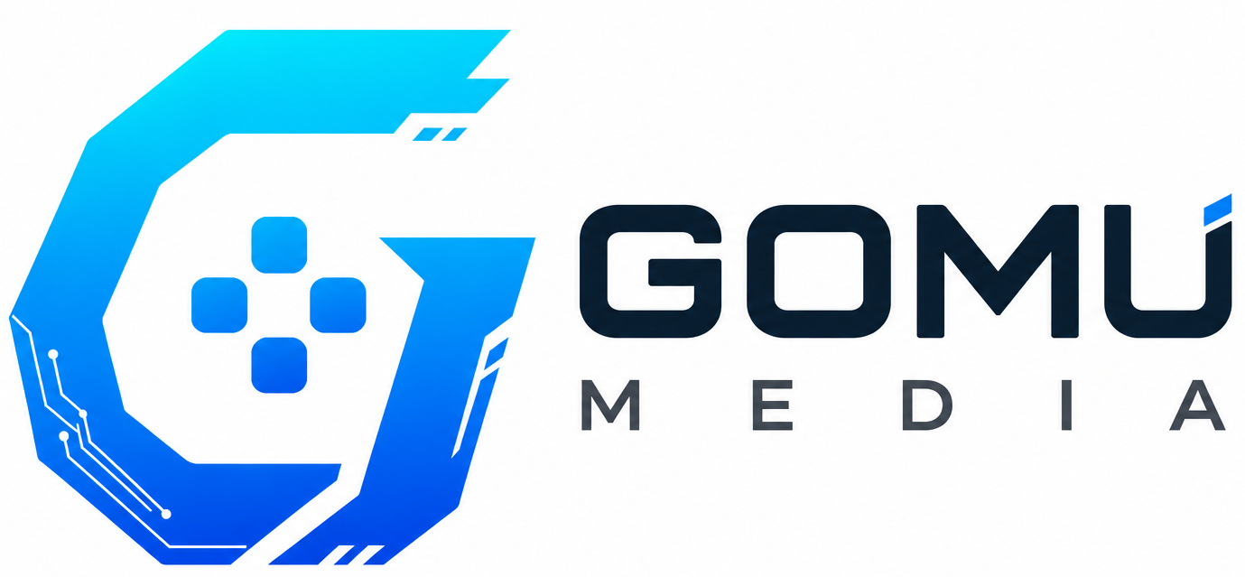 logo gomu media white